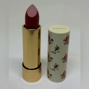 Gucci Burgundy Lipstick with Floral Design